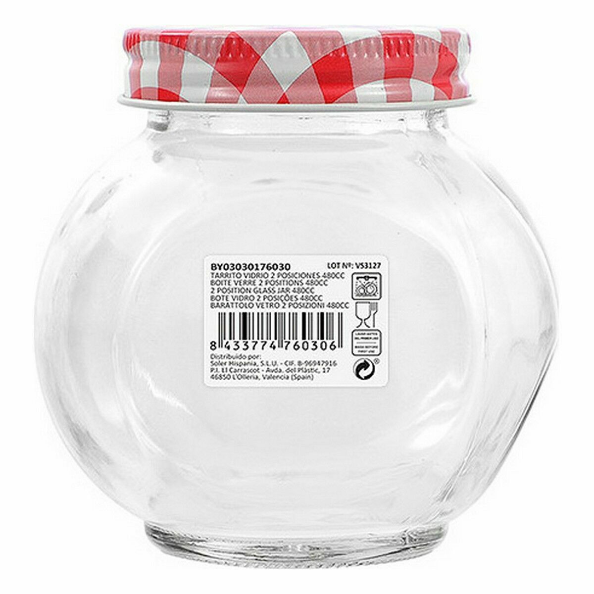 Burk Mediterraneo Glas 480 ml 10,6 X 8,4 X 10,5 cm