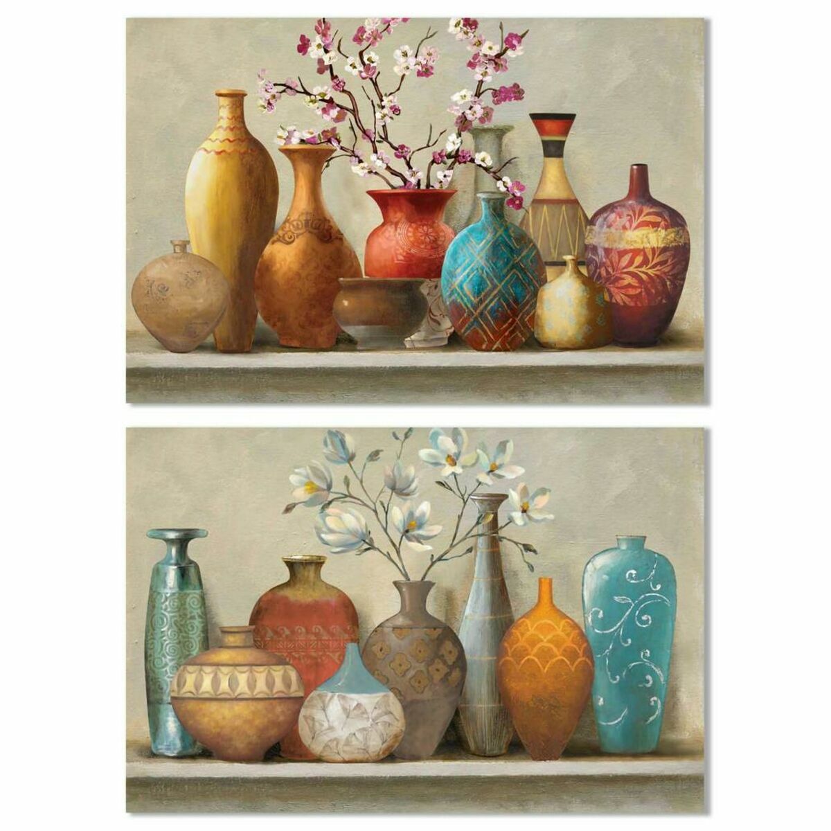 Tavla DKD Home Decor Vas Kolonial 120 x 3 x 80 cm (2 antal) - 2