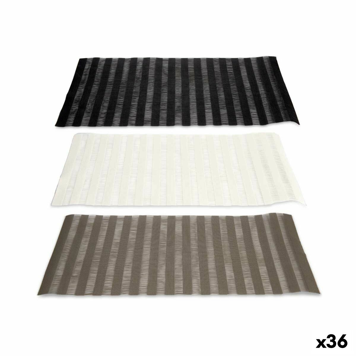 Bordsunderlägg Ränder 45 x 30 x 0,1 cm (36 antal)