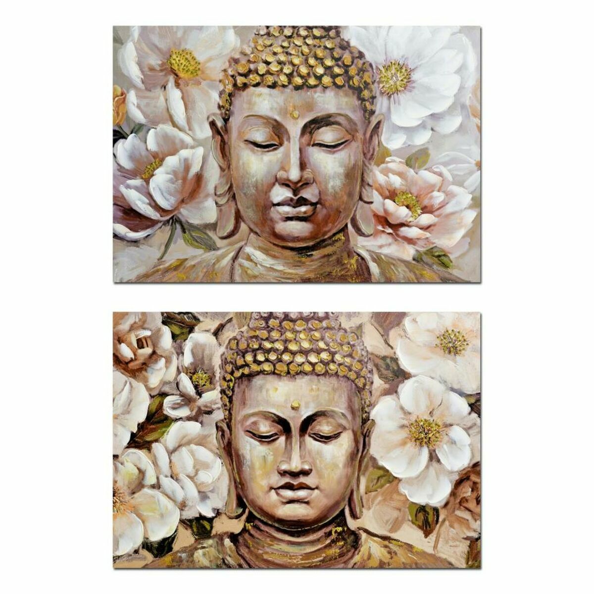 Tavla DKD Home Decor Buddha Orientalisk 100 x 3 x 70 cm (2 antal) - 2