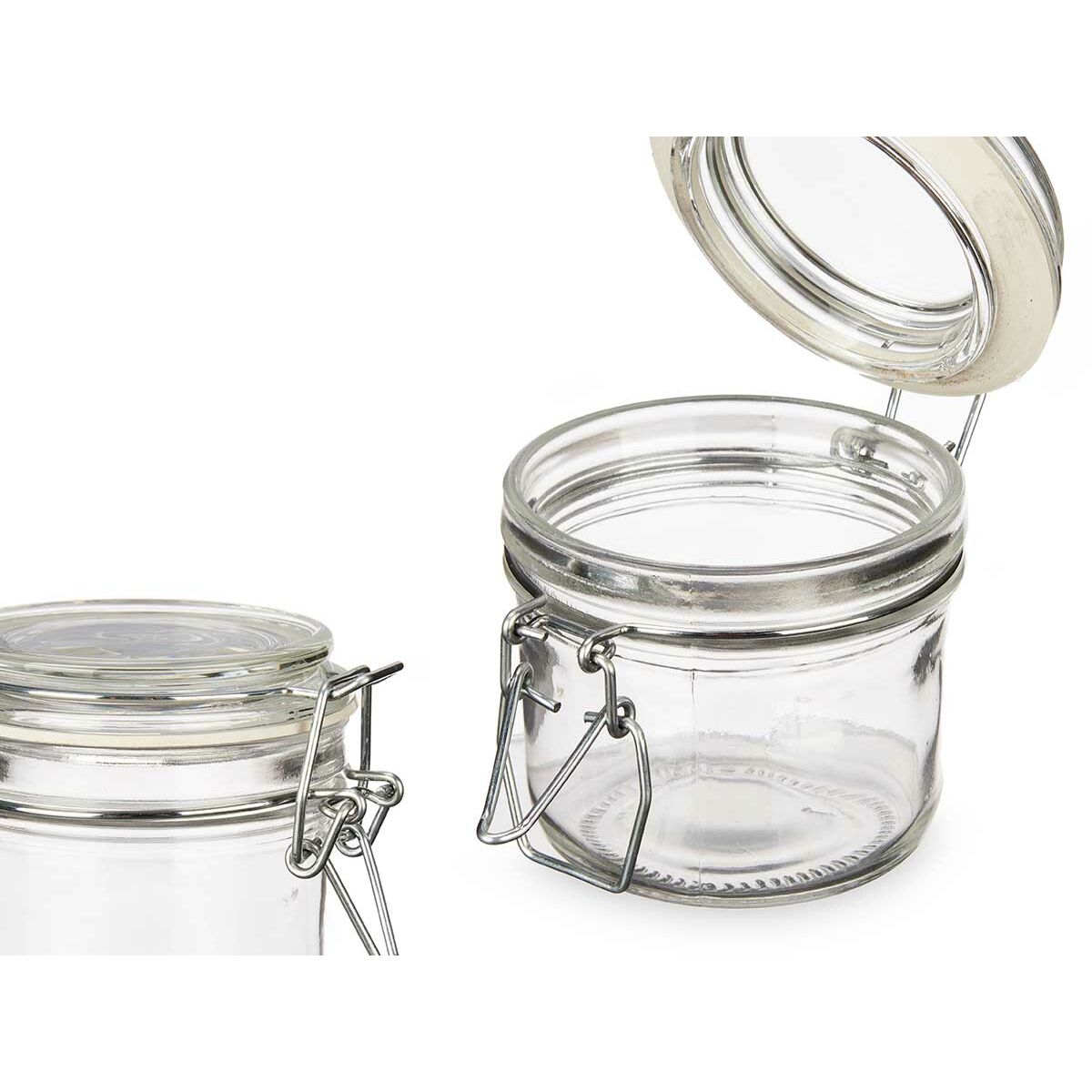 Burk Transparent Metall Glas Silikon 180 ml 11,5 x 8,5 x 8,5 cm (6 antal) - 2
