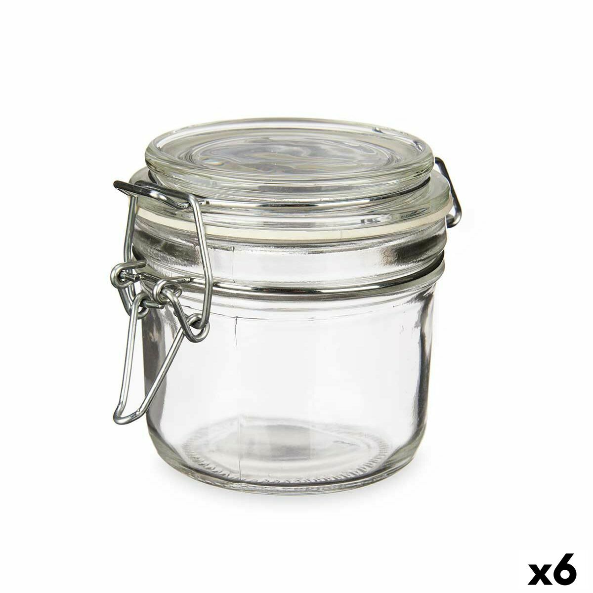 Burk Transparent Metall Glas Silikon 180 ml 11,5 x 8,5 x 8,5 cm (6 antal)