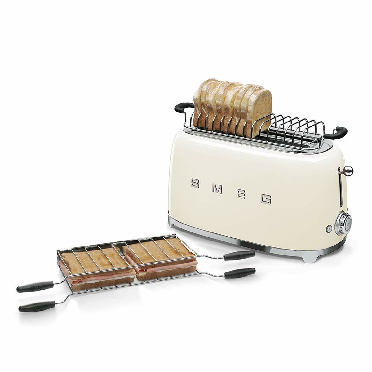 Brödrost Smeg TSF02CREU Vit 1500 W - 2