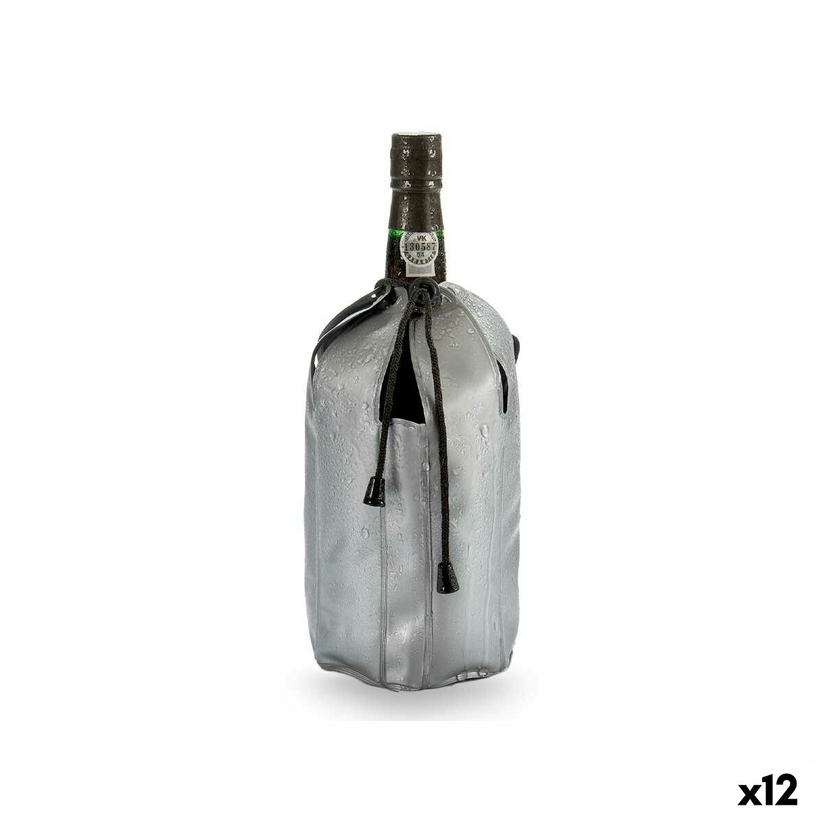 Flaskkylare Grå PVC 12 x 12 x 21,5 cm (12 antal)