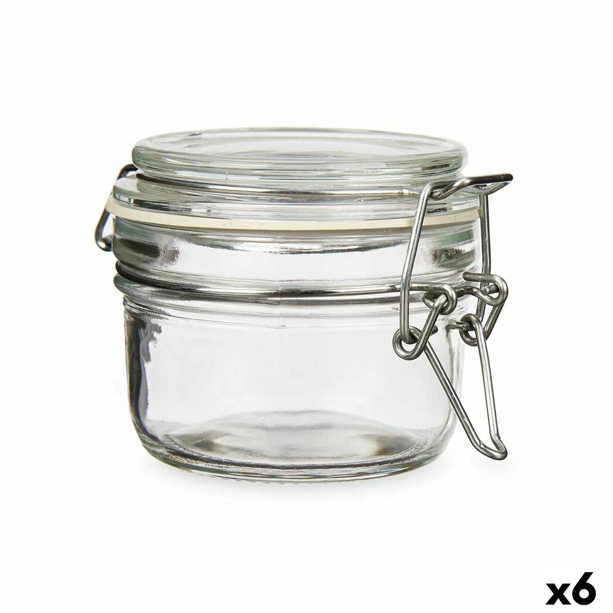 Burk Transparent Metall Glas Silikon 120 ml 11,3 x 7 x 8,3 cm (6 antal)