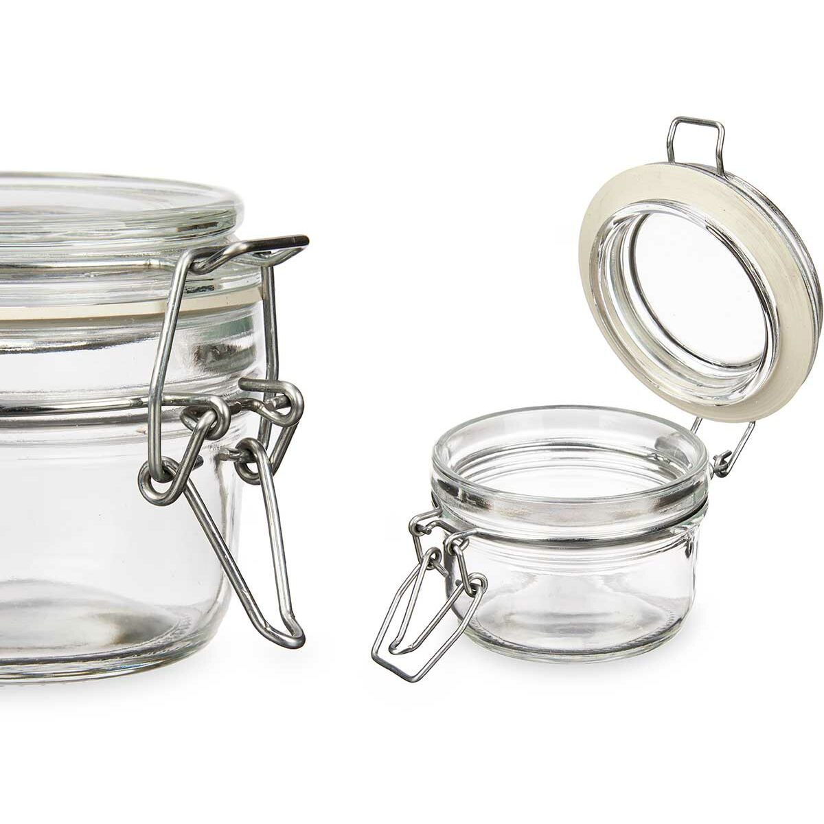 Burk Transparent Metall Glas Silikon 120 ml 11,3 x 7 x 8,3 cm (6 antal) - 2