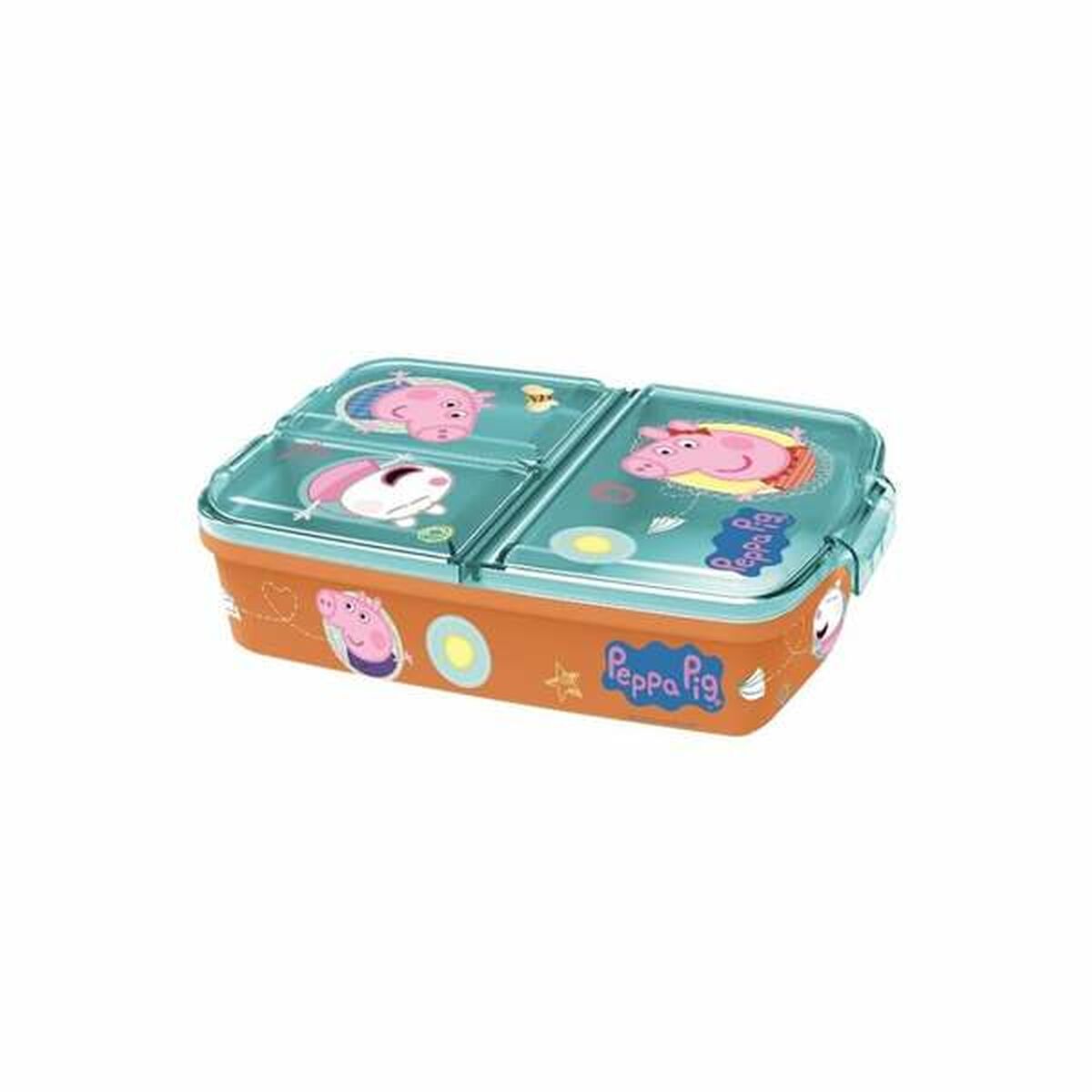 Burk med fack Peppa Pig    19,5 x 16,5 x 6,7 cm polypropen