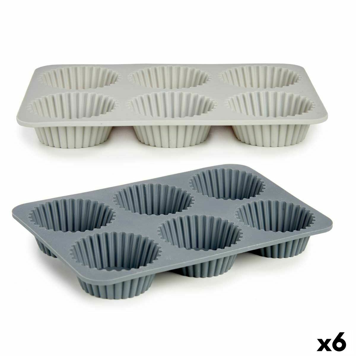 Bakform Magdalenas 25,5 x 3 x 17,5 cm (6 antal)