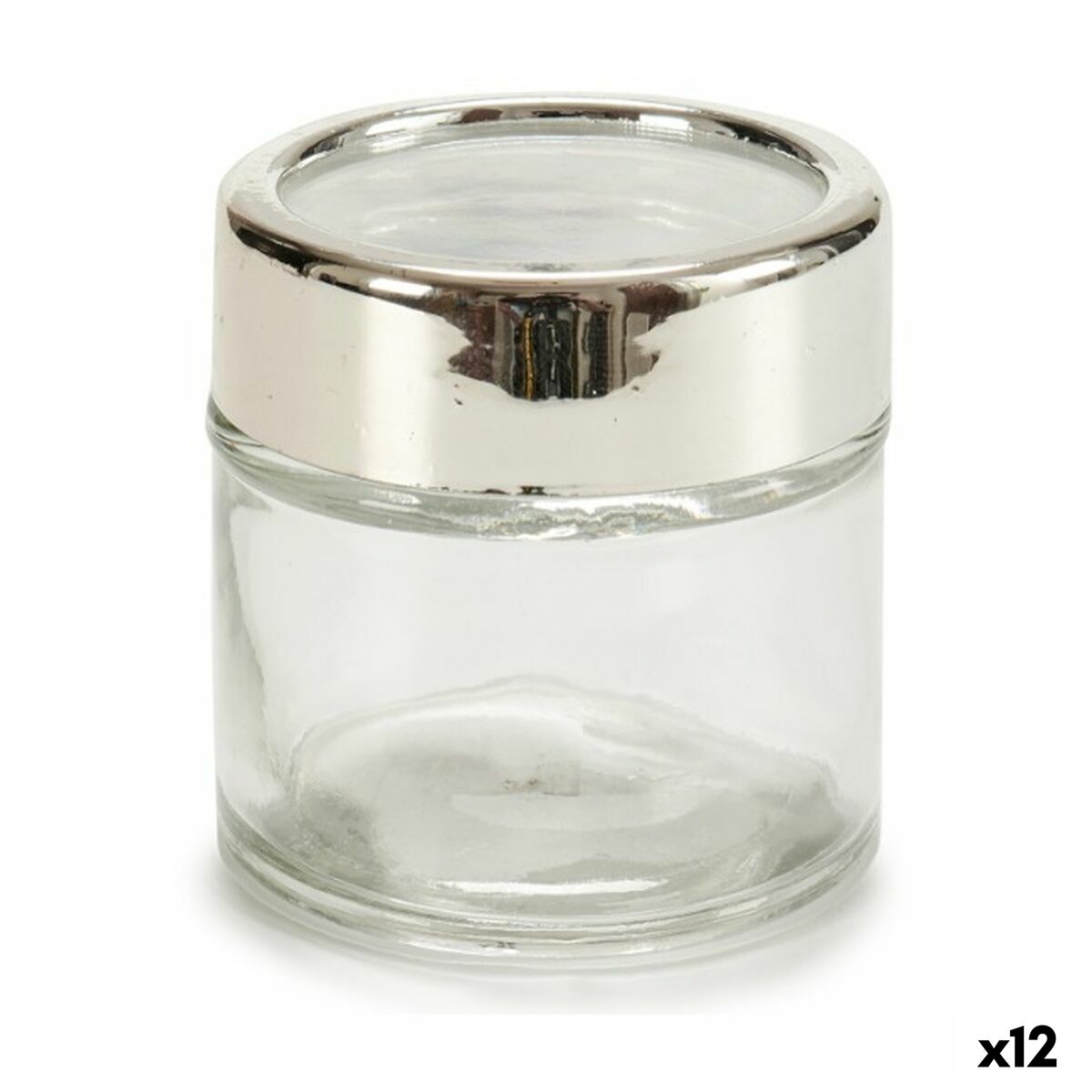 Burk Transparent Glas Plast 80 ml 6,2 x 6,2 x 6,2 cm (12 antal)