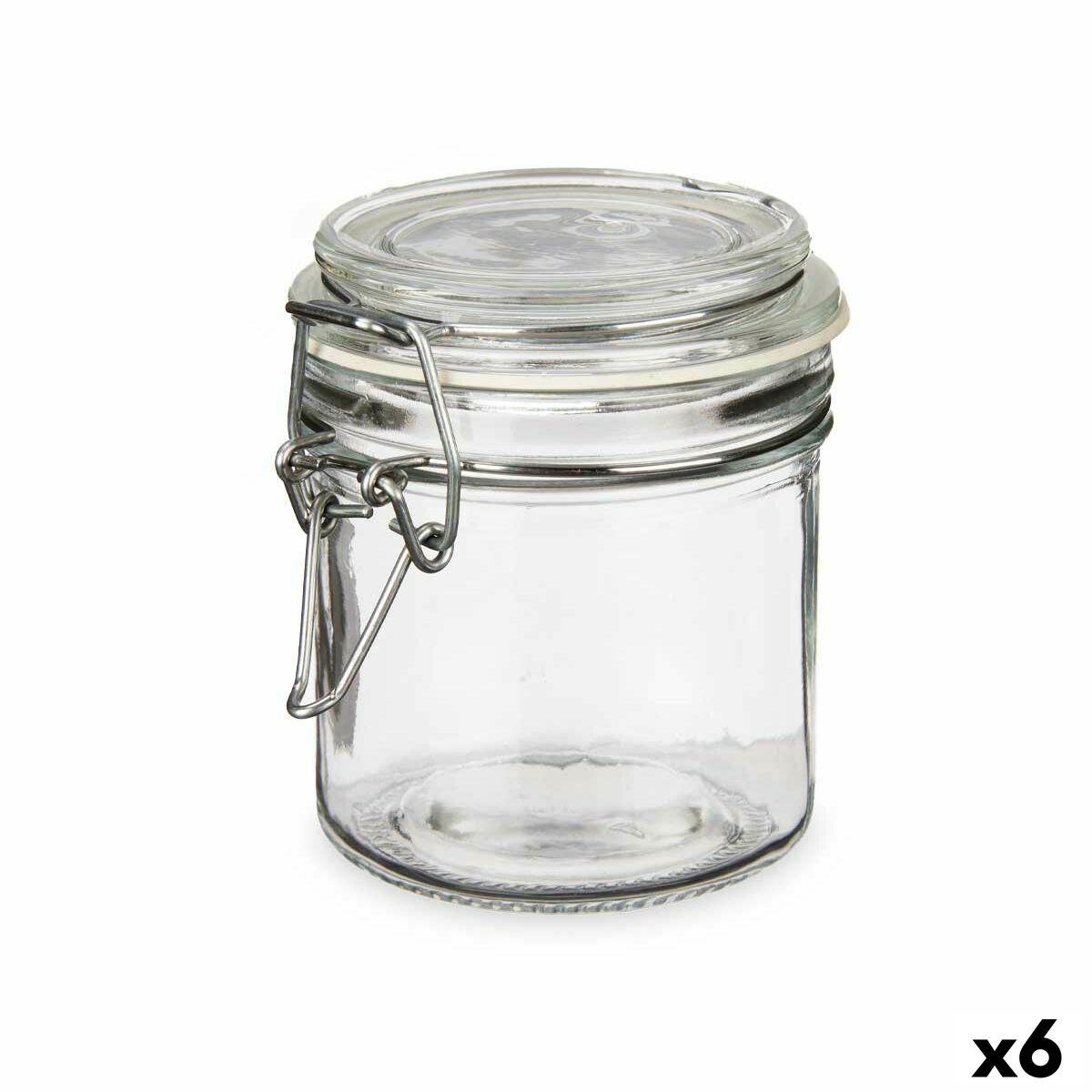 Burk Transparent Metall Glas Silikon 250 ml 11,5 x 10 x 8,5 cm (6 antal)