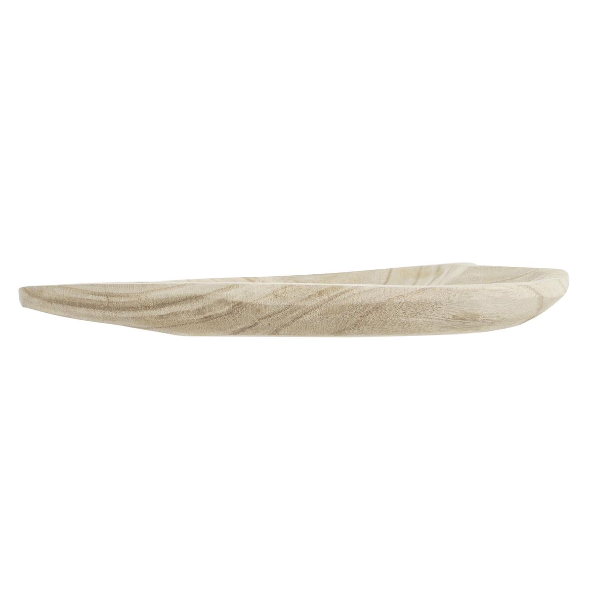 Snacksbricka DKD Home Decor Ljusbrun Naturell Hjärta Tropiskt 35 x 24 x 4 cm - 2