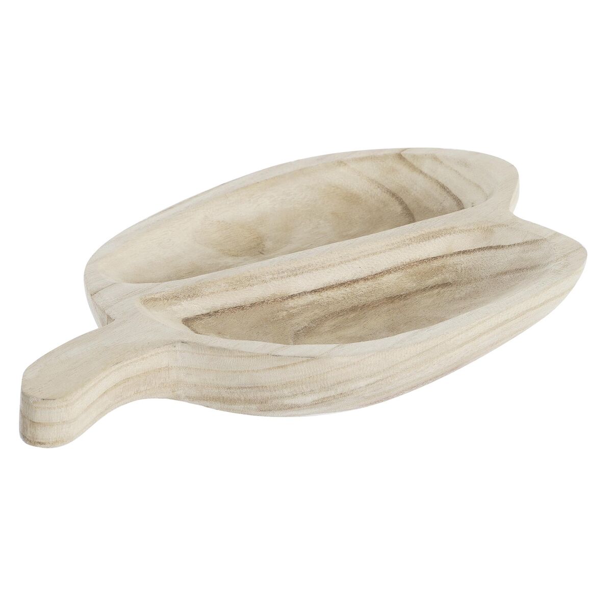 Snacksbricka DKD Home Decor Ljusbrun Naturell Tropiskt 38 x 21 x 5 cm 30 x 21 x 5 cm - 4