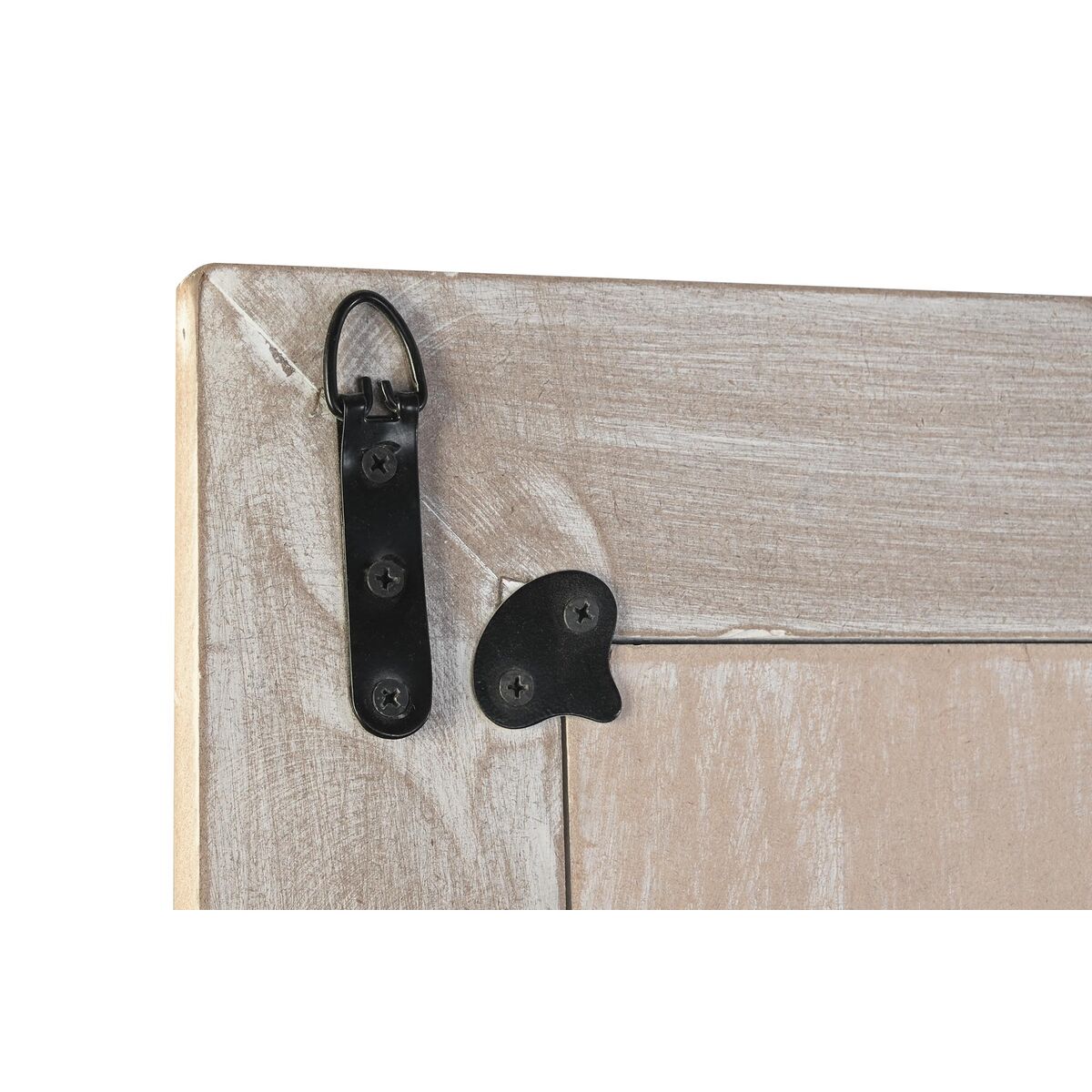Väggspegel DKD Home Decor 90 x 2,5 x 180 cm Glas Naturell Vit Indier Trä MDF Avskalad - 3