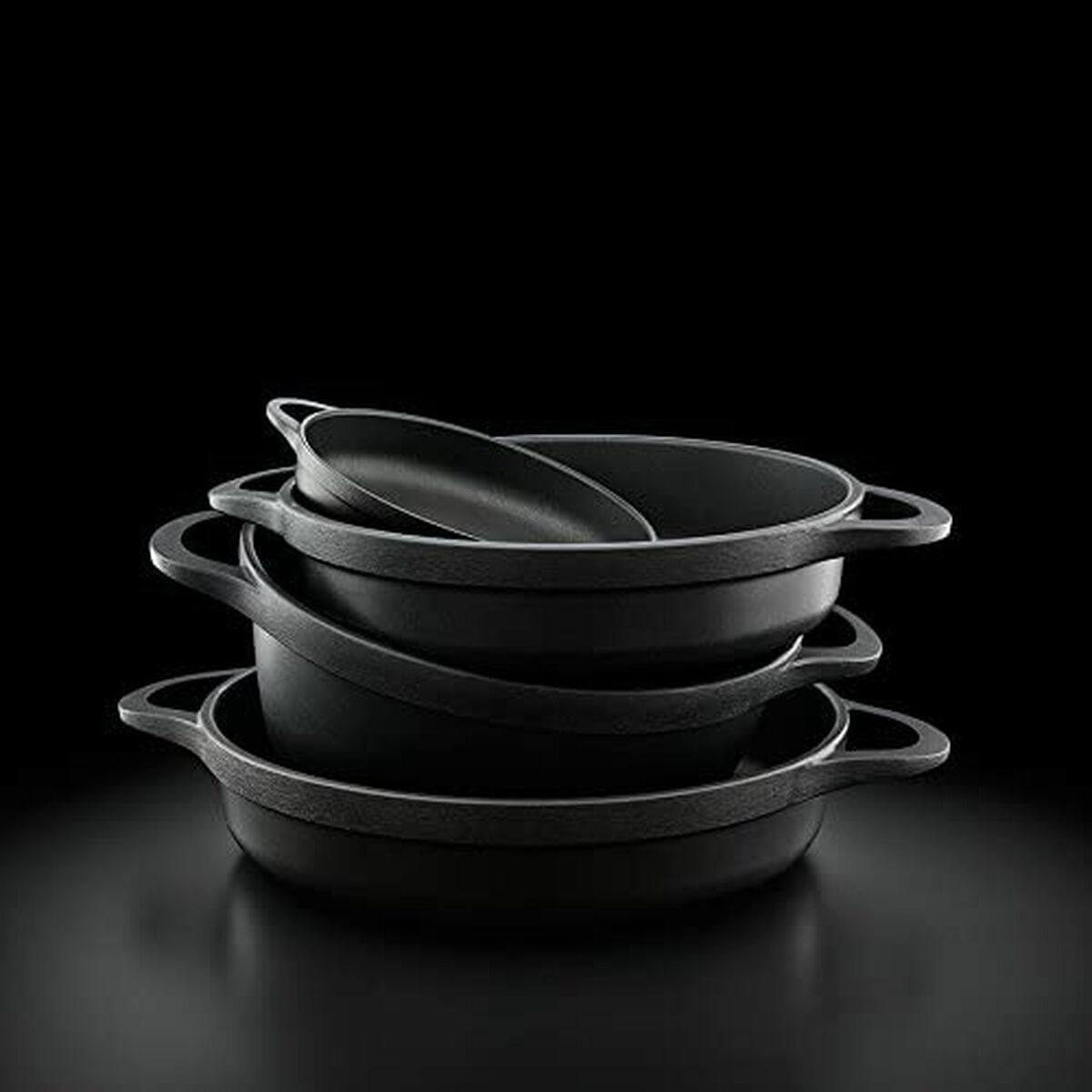 Kastrull med lock Valira BLACK IND 28CM - 2