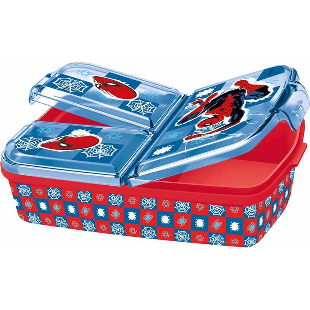 Burk med fack Spiderman Midnight Flyer 19,5 x 16,5 x 6,7 cm polypropen