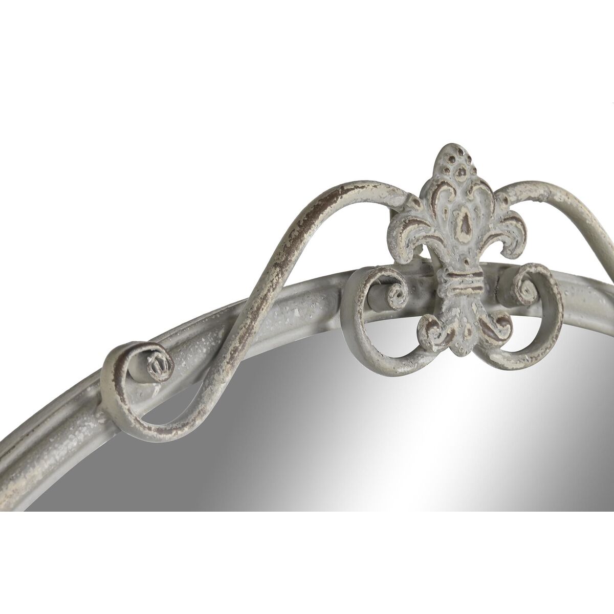 Väggspegel DKD Home Decor Metall Vit (80 x 3,5 x 85 cm) - 4