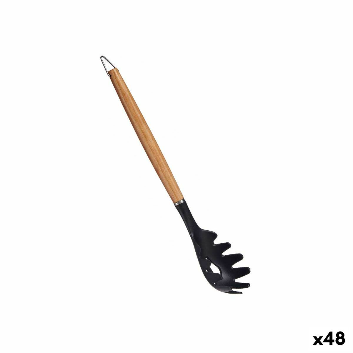 Pastaslev Svart Nylon bokträ 6 x 3 x 32 cm (48 antal)