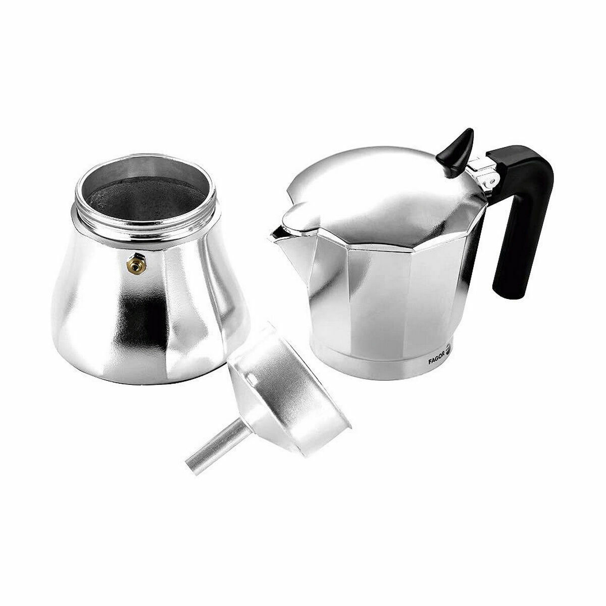 Italiensk Kaffepanna Fagor Aluminium 6 Koppar - 3