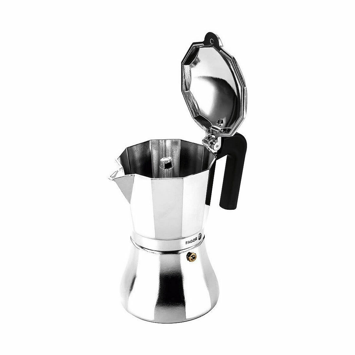 Italiensk Kaffepanna Fagor Aluminium 6 Koppar - 4