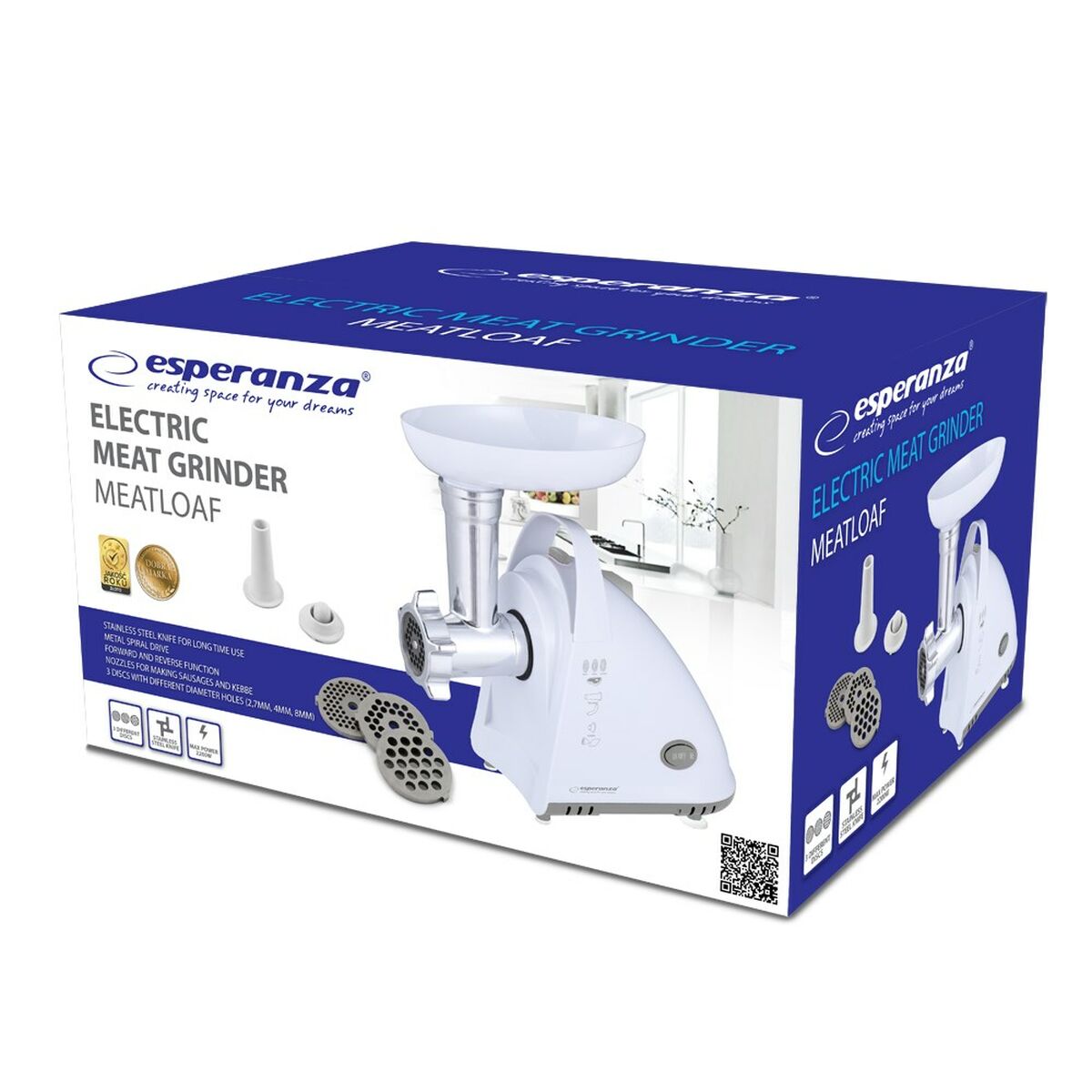 Köttkvarn Esperanza EKM031 2000 W - 2