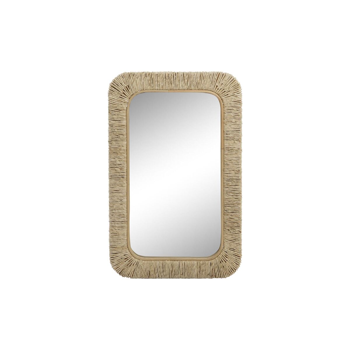 Väggspegel DKD Home Decor Naturell Snöre Ljusbrun Hampa 50 x 2 x 80 cm Urban
