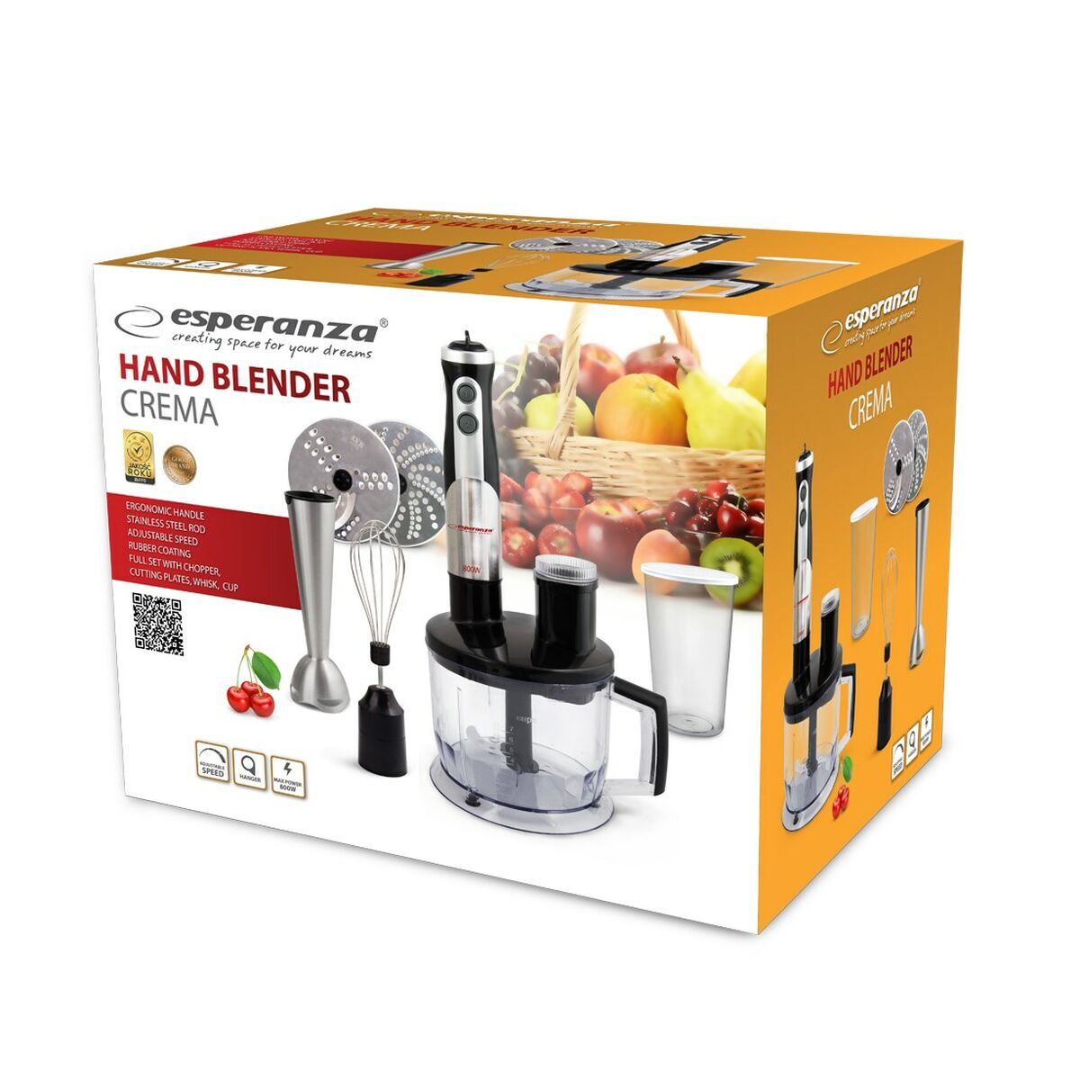 Mixer Esperanza Svart 800 W - 2