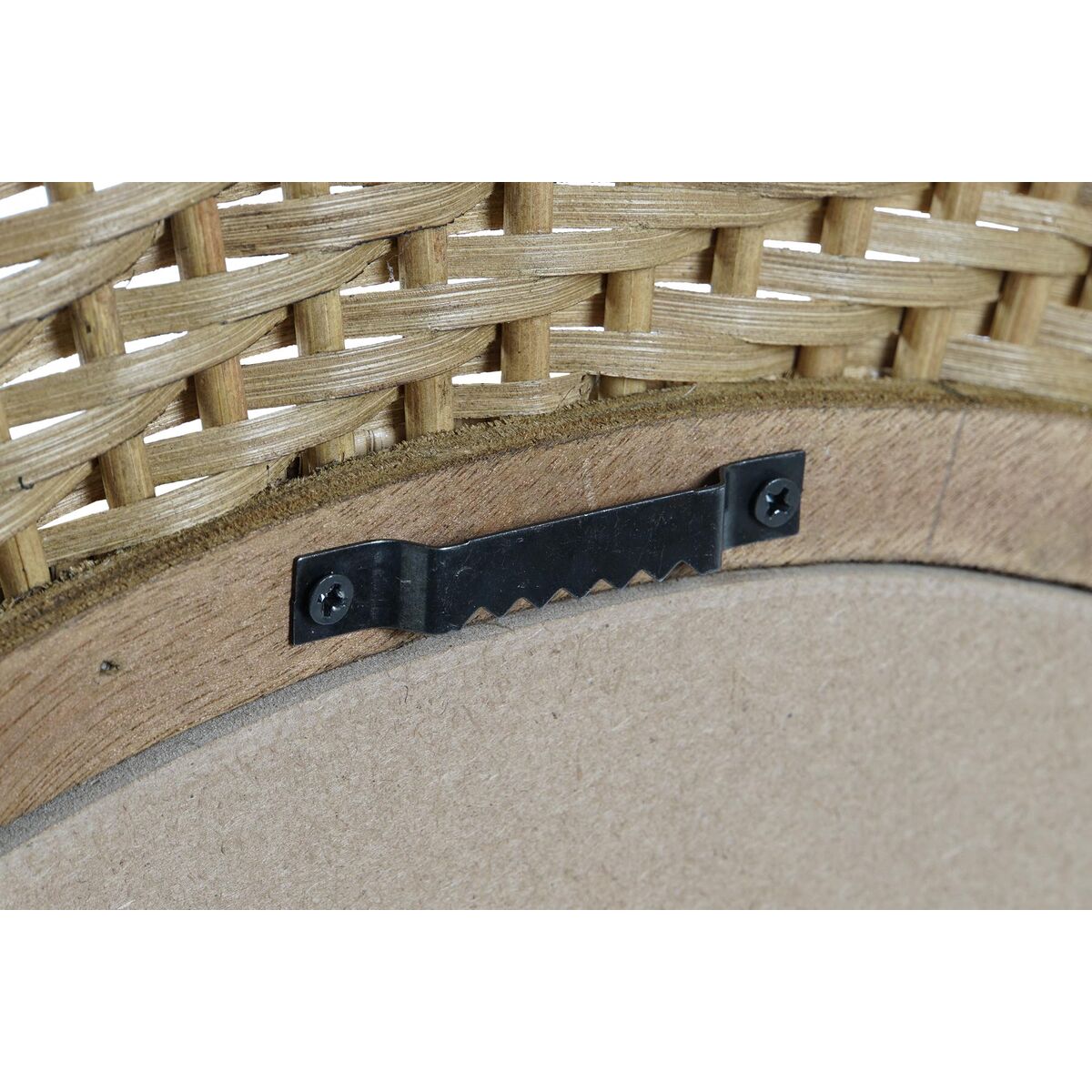 Väggspegel DKD Home Decor Brun Rattan (80 x 2,5 x 80 cm) - 2