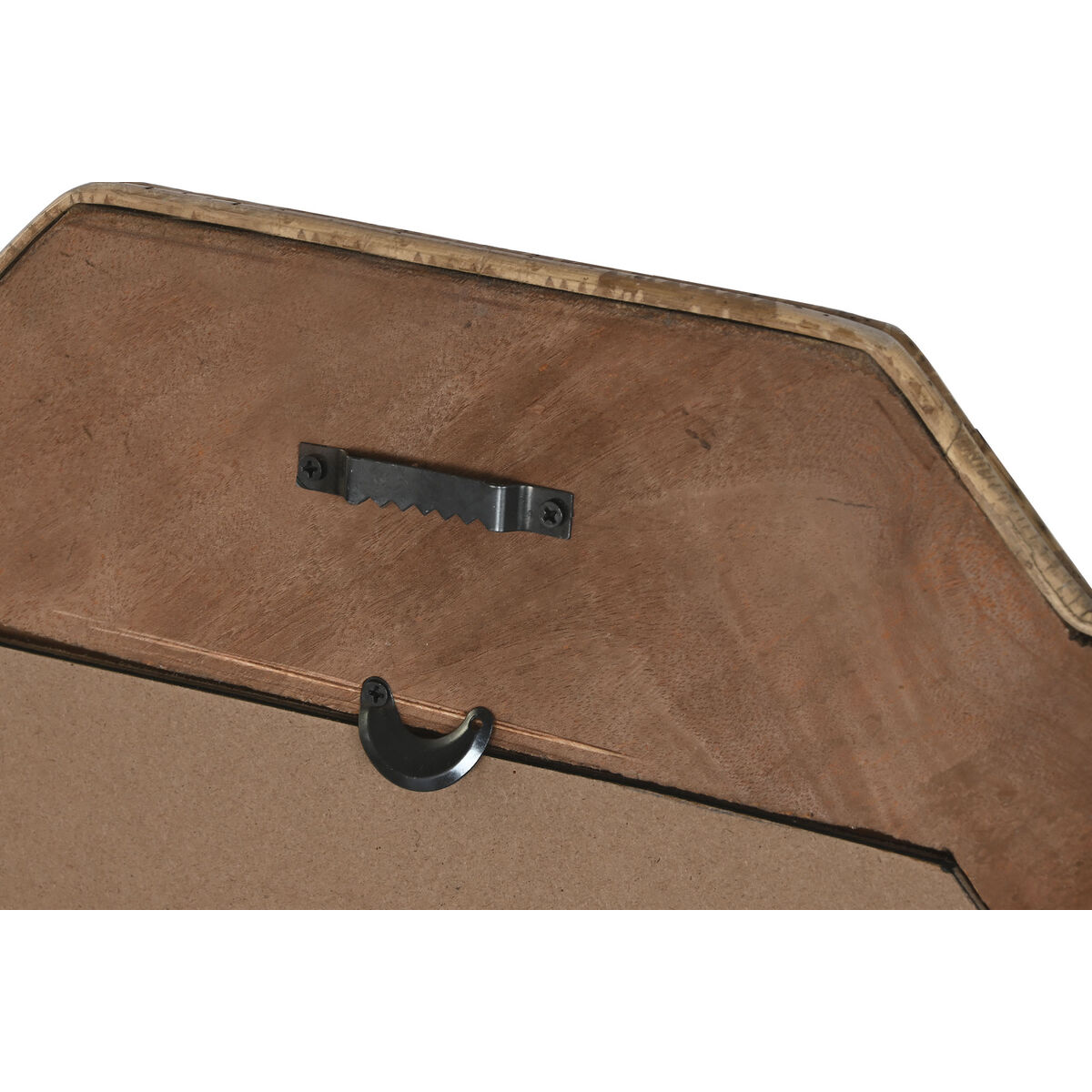 Väggspegel DKD Home Decor 80 x 2 x 80 cm Naturell Brun Urban - 3