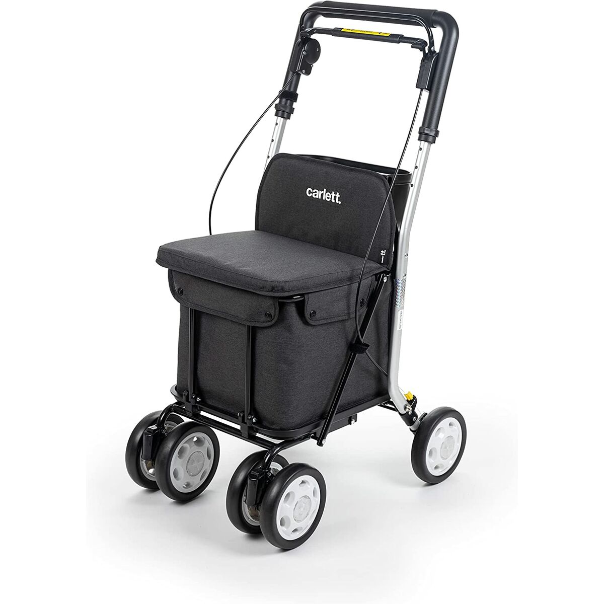 Grönsaksvagn Carlett COMFORT VOLCANO Svart Aluminium