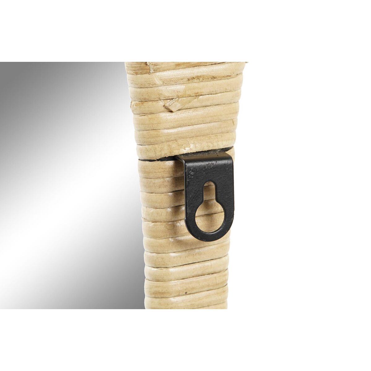 Väggspegel DKD Home Decor Brun Rattan Solfjäder Tropiskt (50 x 2,5 x 72 cm) - 2
