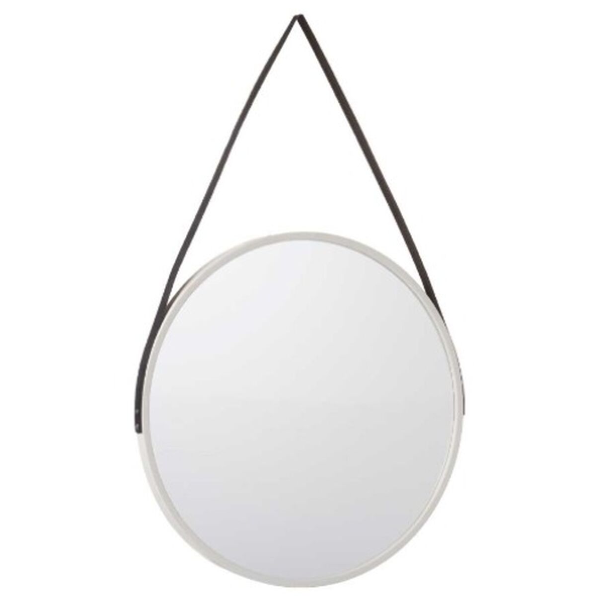 Väggspegel Vit Svart Glas Konstläder 60 x 60 x 3 cm (4 antal) - 2