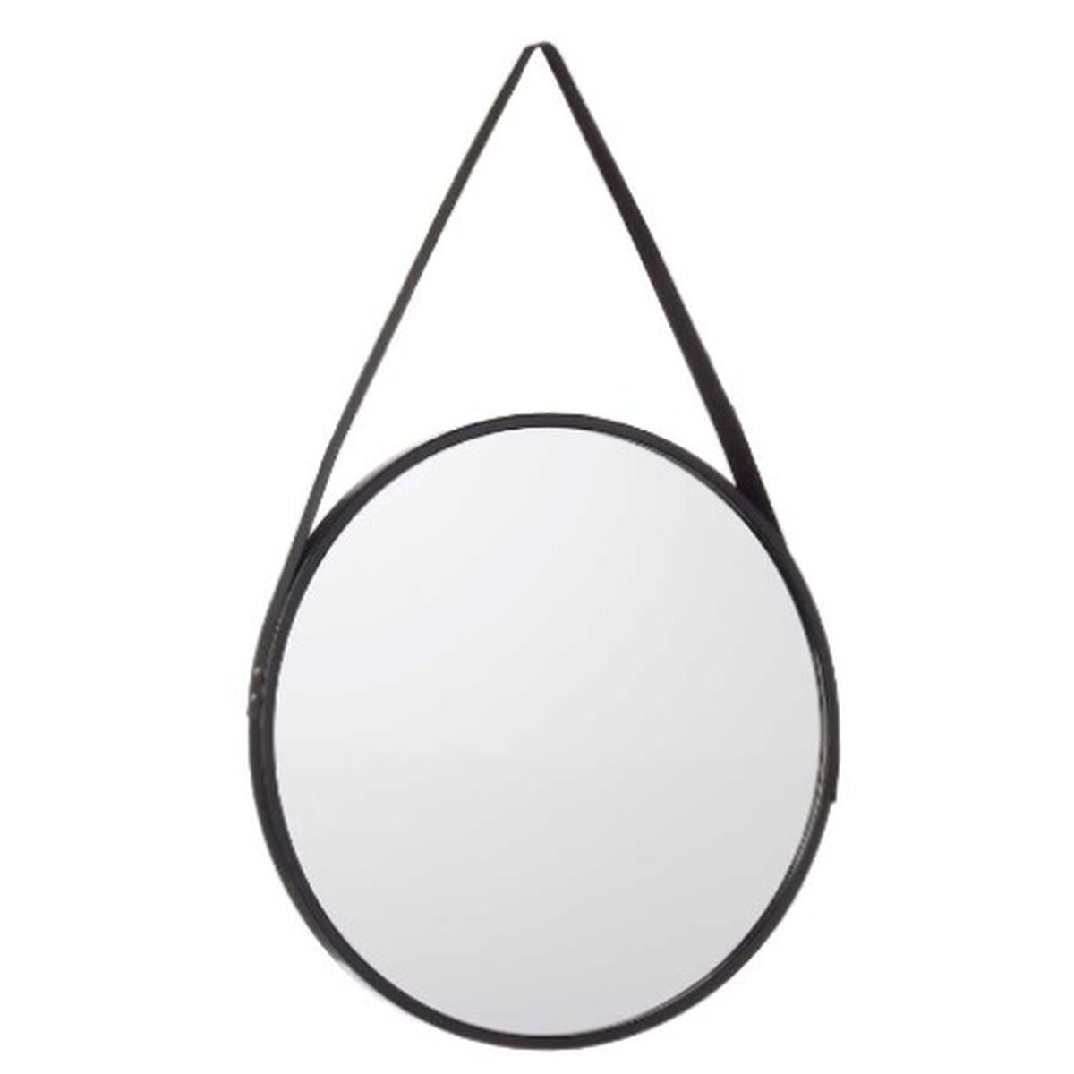 Väggspegel Svart Glas Konstläder 45 x 45 x 3 cm (4 antal) - 2