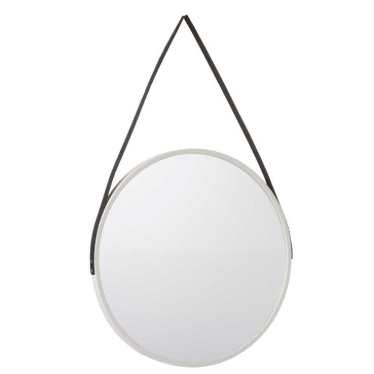 Väggspegel Vit Svart Glas Konstläder 45 x 45 x 3 cm (4 antal) - 2