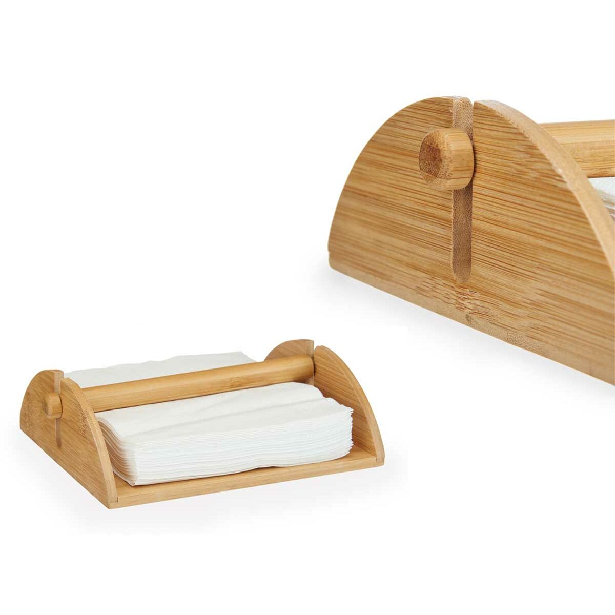 Servetthållare Brun Bambu 23,5 x 6,8 x 18 cm (8 antal) - 2
