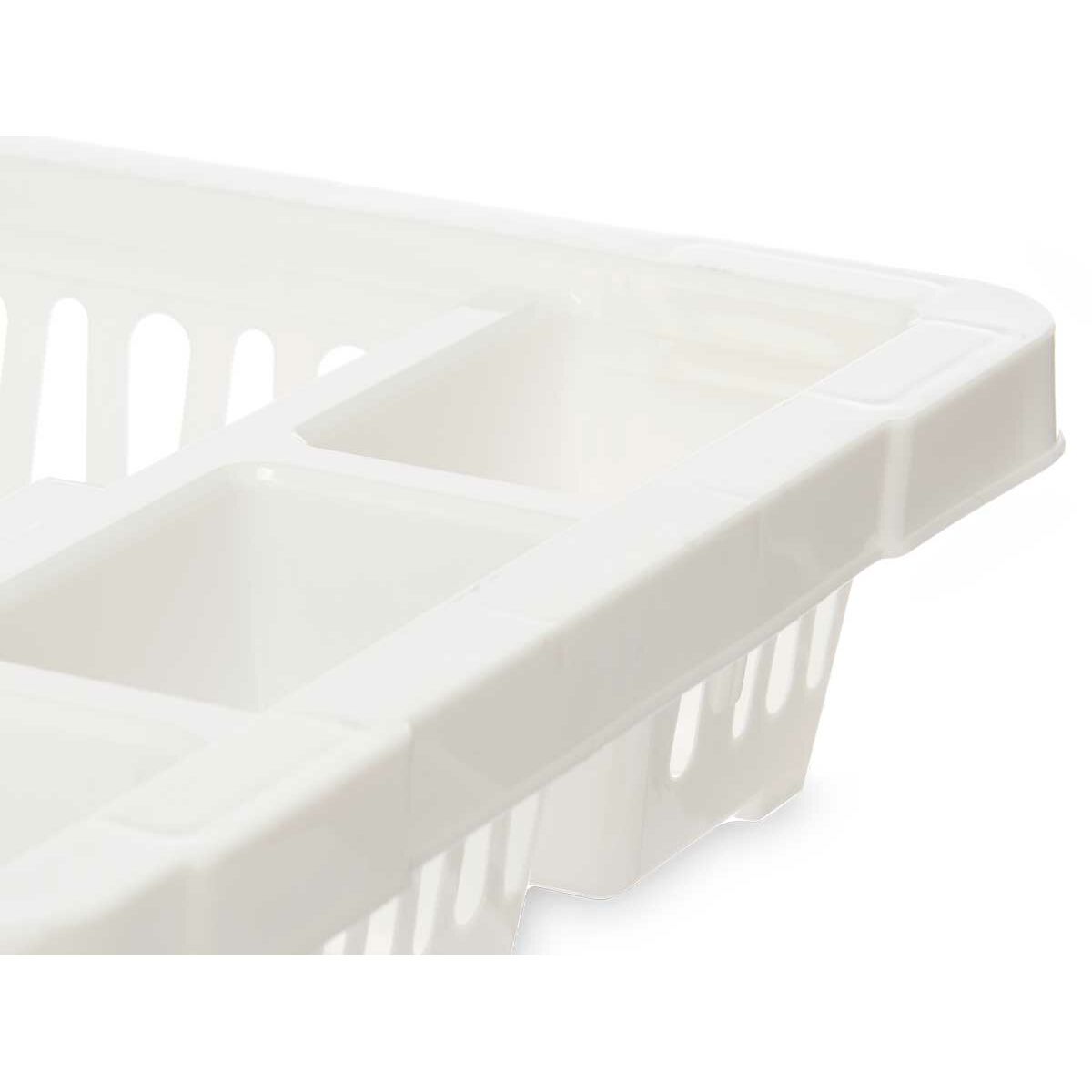 Diskställ Vit Plast 42,5 x 7 x 29,5 cm (24 antal) - 2