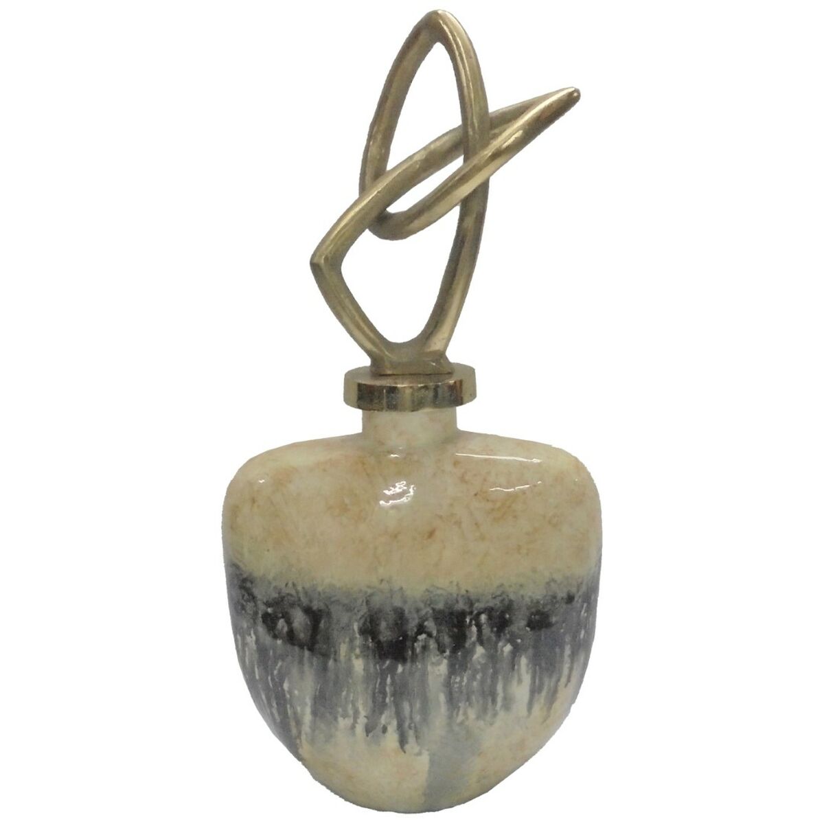 Vas DKD Home Decor Glas Aluminium Dvobarvna Modern (23 x 13 x 41 cm)