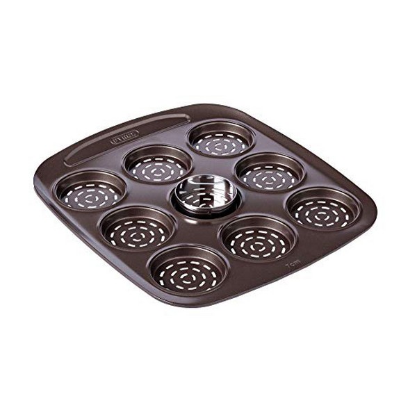 Ugnsplåt Pizza Mini Pyrex Asimetria Galvaniserat stål (9 Fack) (16 x 16 cm) - 2
