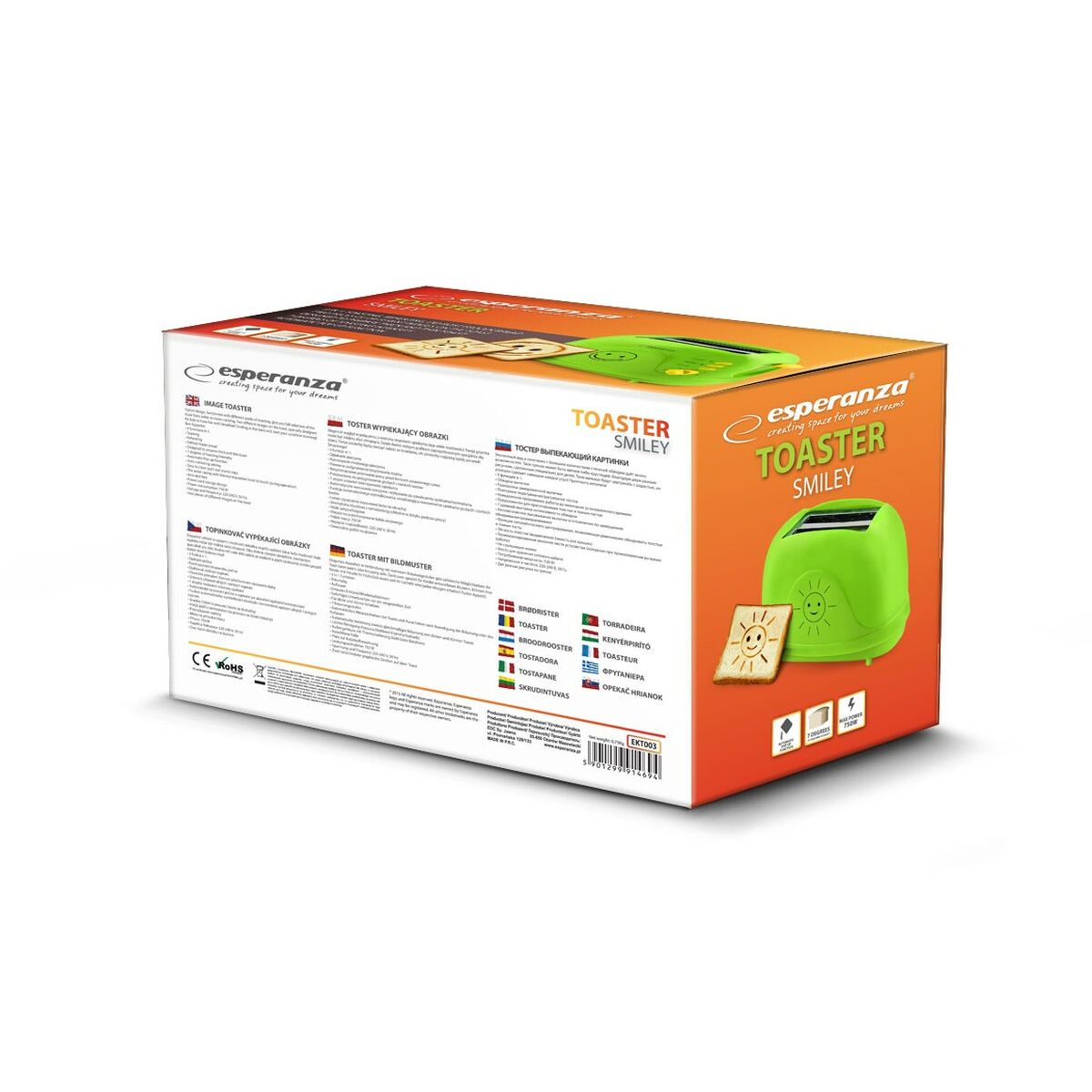 Brödrost Esperanza EKT003 750 W - 2