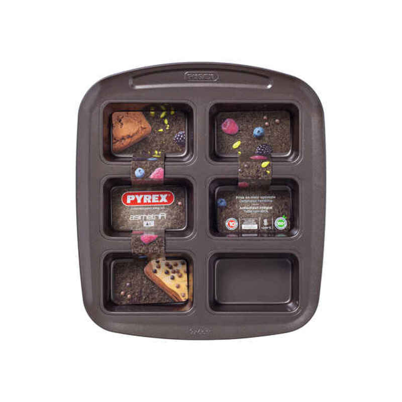 Bakform Pyrex Asimetria Galvaniserat stål (6 fack) - 2