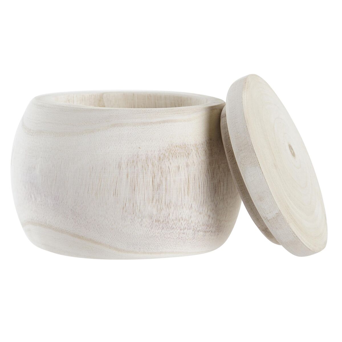Keramikskål DKD Home Decor 18 x 18 x 14 cm Naturell Ljusbrun Tropiskt