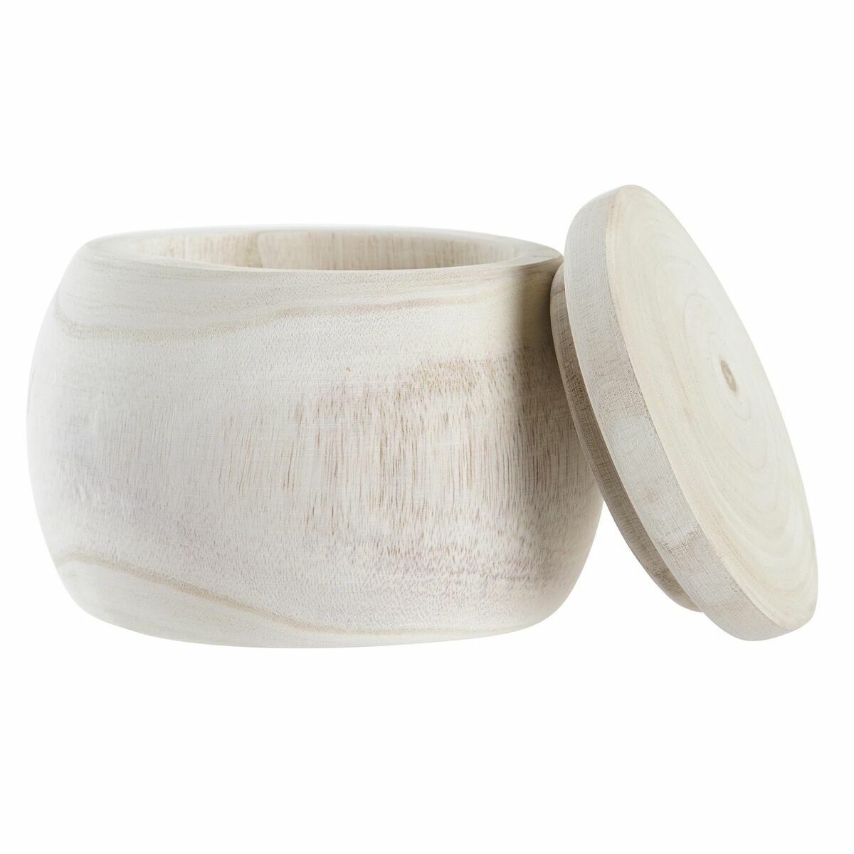 Keramikskål DKD Home Decor 18 x 18 x 14 cm Naturell Ljusbrun Tropiskt - 4