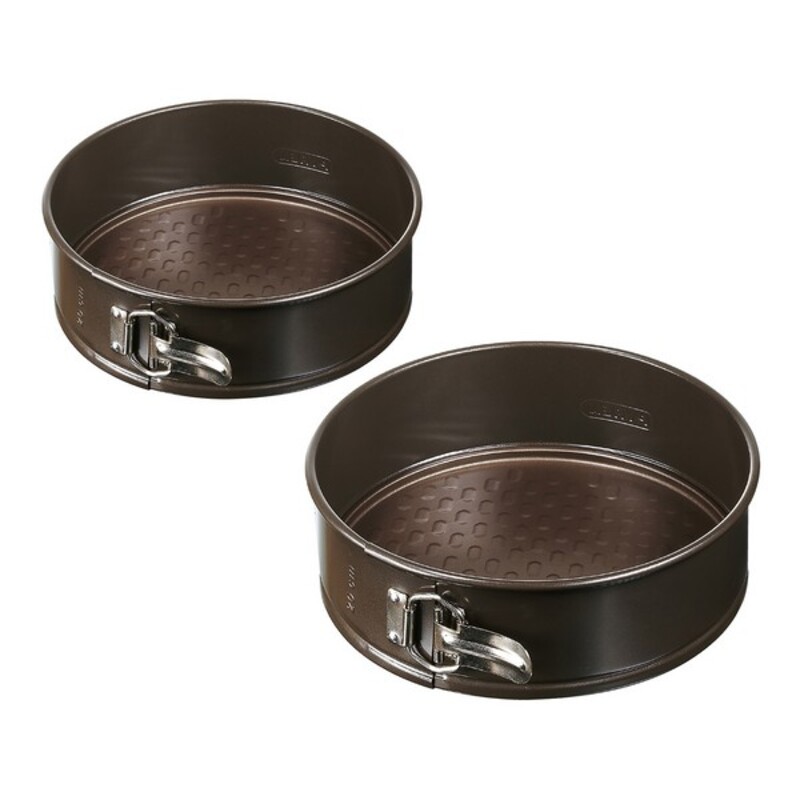 Set med Löstagbara Formar Pyrex Asimetria Galvaniserat stål (20 + 26 cm) (2 pcs)