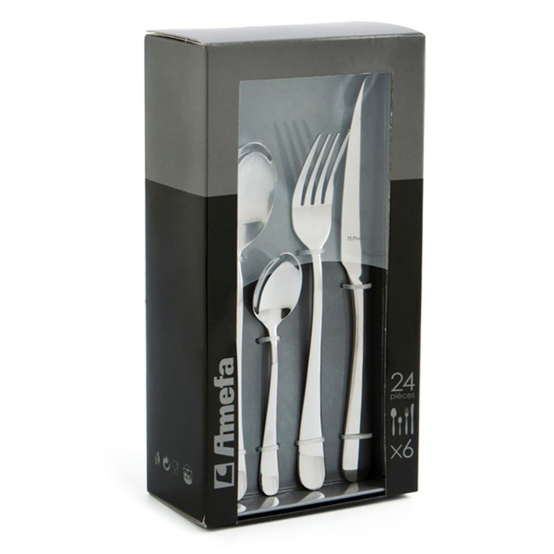 Bestick-set Amefa Austin Metall Rostfritt stål 24 Delar - 4