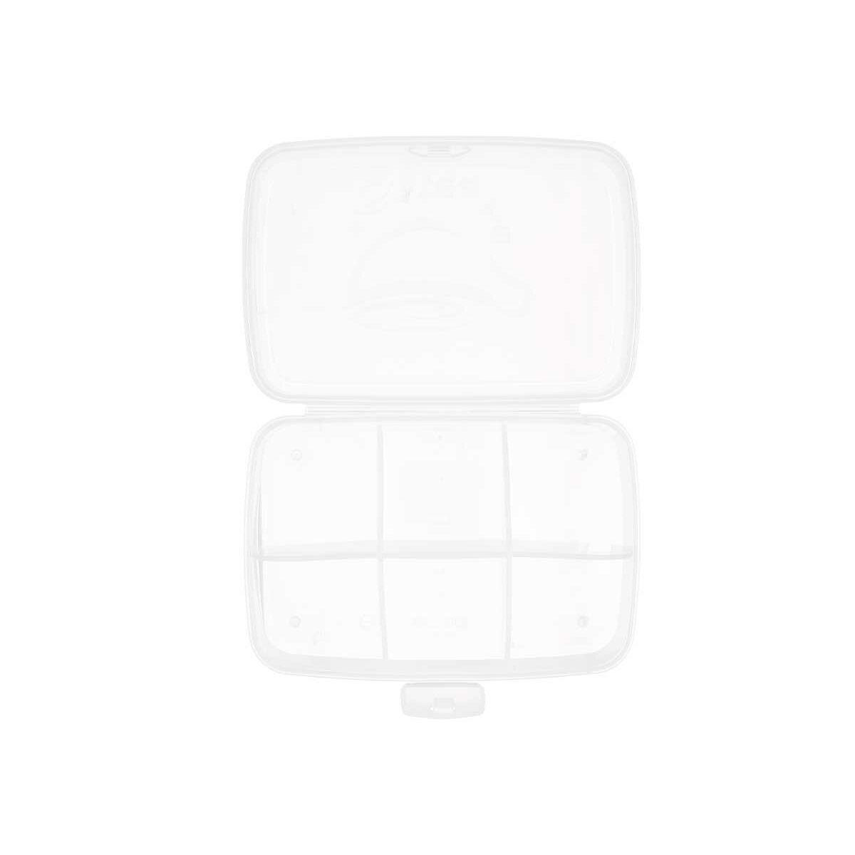 Förvaringslåda med lock Transparent Plast 21,5 x 8 x 14,6 cm (12 antal) - 2