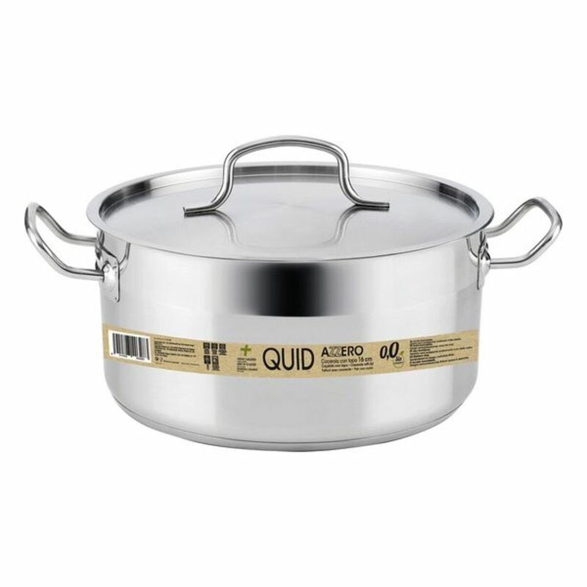 Kastrull med lock Quid Azzero Rostfritt stål, Mått: 28 cm - 5