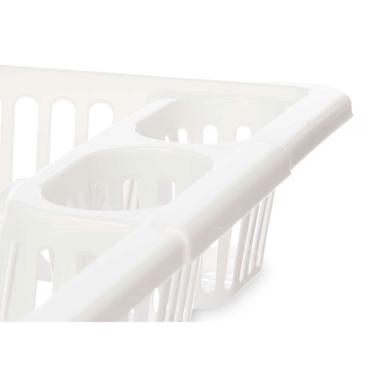 Diskställ Vit Plast 45,5 x 8 x 36,5 cm (12 antal) - 2