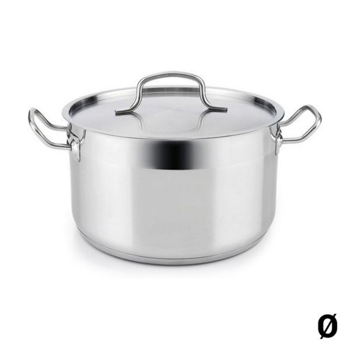 Gryta med lock Quid Azzero Rostfritt stål, Mått: 18 cm - 5