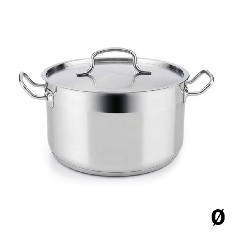 Gryta med lock Quid Azzero Rostfritt stål, Mått: 18 cm - 3