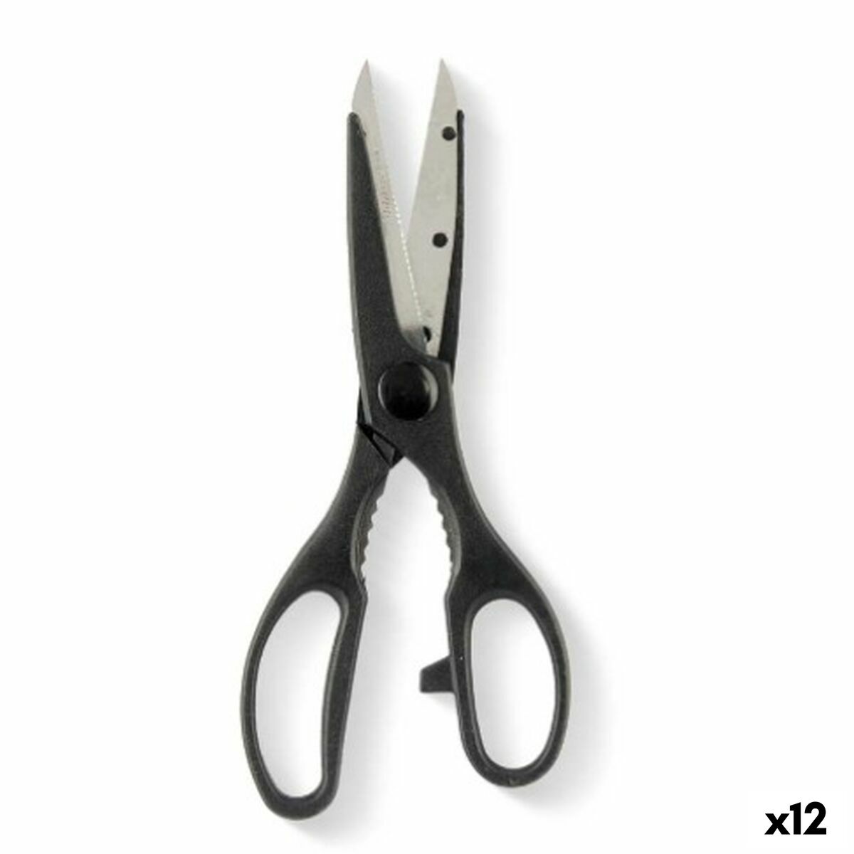 Sax Svart Silvrig Rostfritt stål 7,5 x 21 x 1 cm (12 antal)