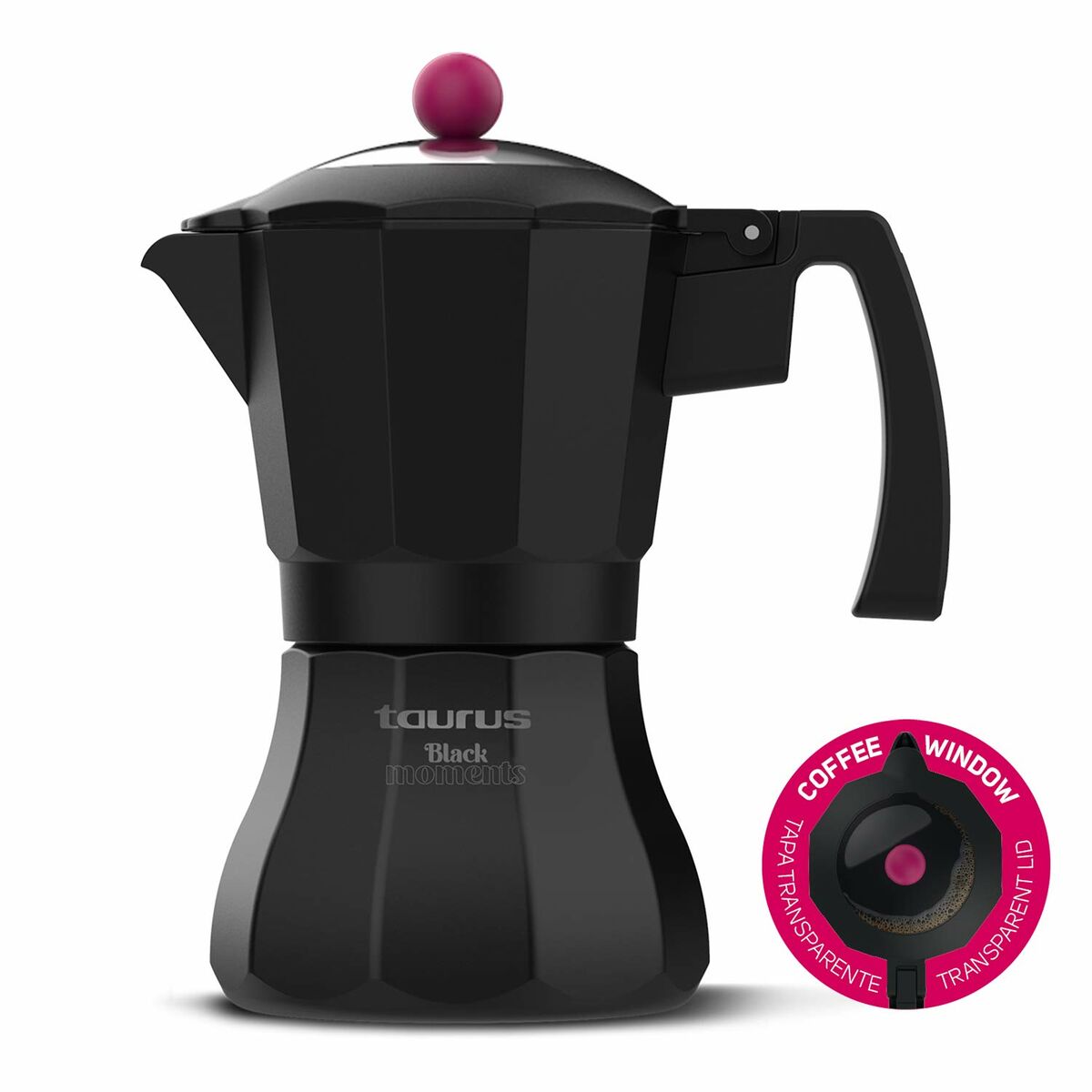 Italiensk Kaffepanna Taurus KCP9006I 6T Svart Aluminium - 3